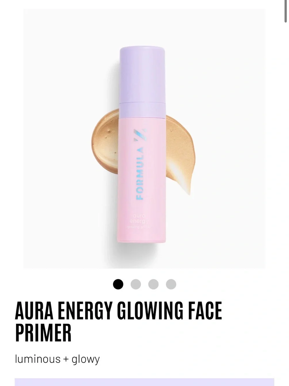 Aura Energy Glowing Face Primer — Pink